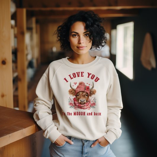 Ich Liebe dich auf den Mond und zurück Sweatshirt