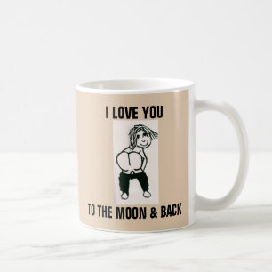 ICH LIEBE DICH AUF DEN MUND UND ZURÜCK HINTERN KAF KAFFEETASSE