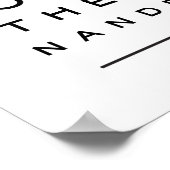 Ich Liebe dich auf die Mond- und Hinteraugenkarte Poster (Ecke)