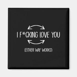 Ich liebe dich auf jeden Fall lustige Zitate  Magnet