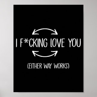 Ich liebe dich auf jeden Fall lustige Zitate Poster