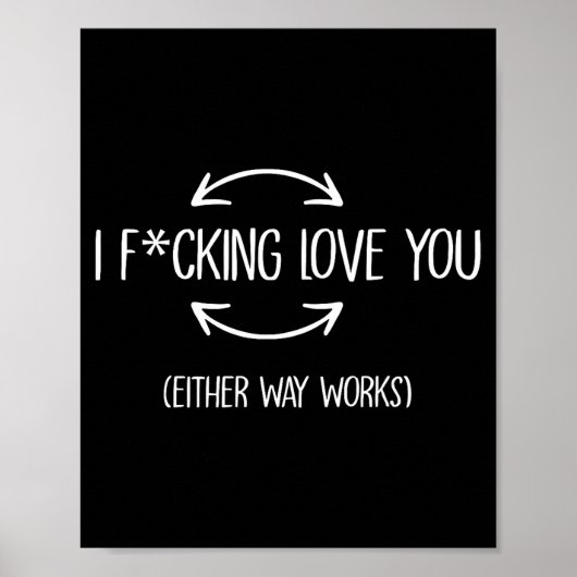 Ich liebe dich auf jeden Fall lustige Zitate  Poster (Vorne)