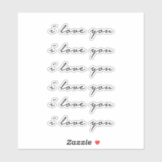 Ich Liebe dich Aufkleber