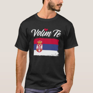 Ich liebe dich, awesome serbische Flagge, aus Lieb T-Shirt