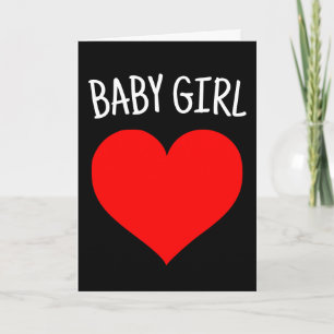 ICH LIEBE DICH BABY-MÄDCHEN ROMANTISCHE GRUßKARTE KARTE