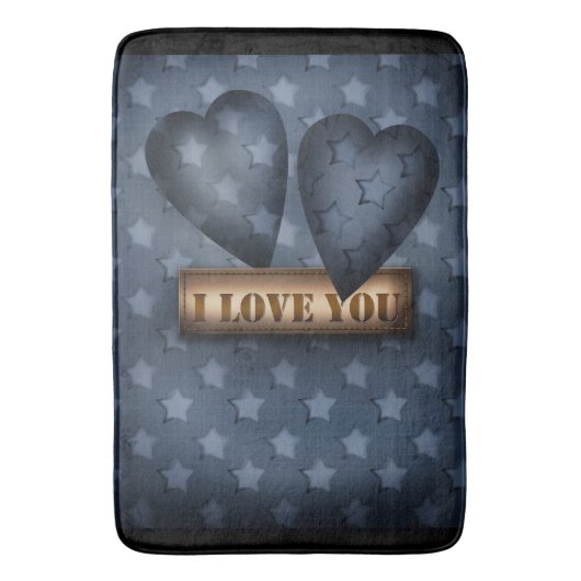 Ich Liebe dich Badematte (Vorderseite Vertikal)