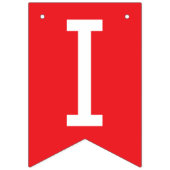 ICH LIEBE DICH Banner Girlande (Dritte Fahne)