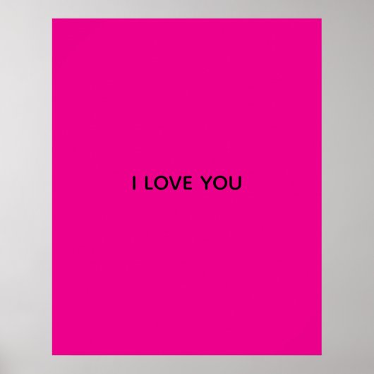 ICH LIEBE DICH-BANNER POSTER (Vorne)