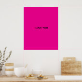 ICH LIEBE DICH-BANNER POSTER (Küche)