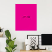ICH LIEBE DICH-BANNER POSTER (Heimbüro)