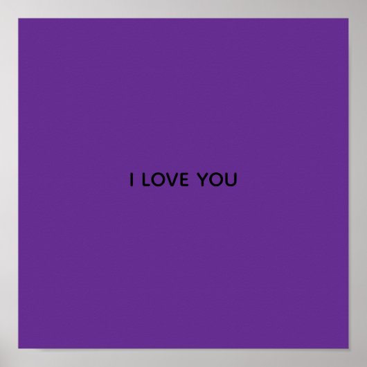 ICH LIEBE DICH-BANNER POSTER (Vorne)