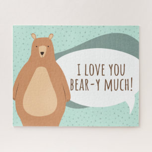 Ich liebe dich Bär-chen sehr Valentinstags-Puzzle Puzzle