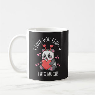 Ich liebe dich Bär-lich sehr - Süßer Panda Valenti Kaffeetasse