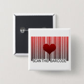 ICH LIEBE DICH BARCODE BUTTON (Vorne & Hinten)