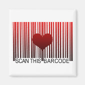 ICH LIEBE DICH BARCODE MAGNET (Vorne)