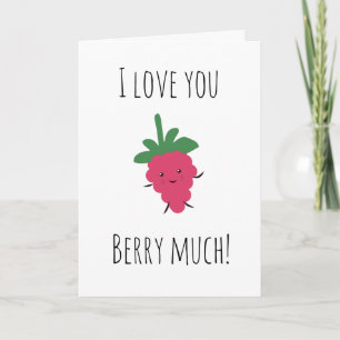 Ich liebe dich Beeren sehr Karte