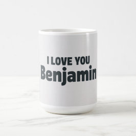 Ich liebe dich Benjamin Kaffeetasse
