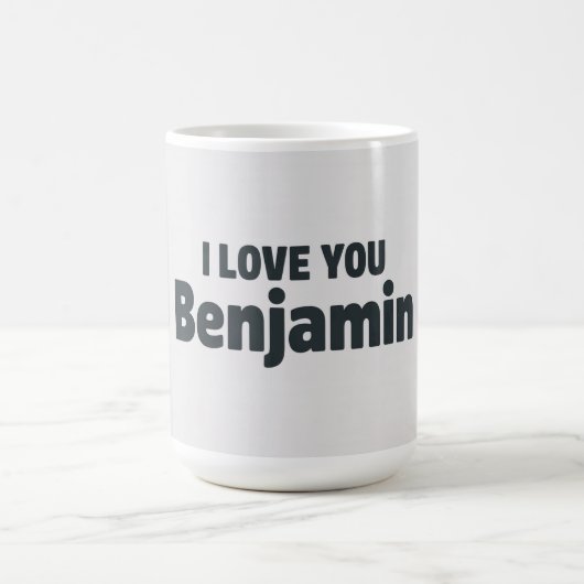 Ich liebe dich Benjamin Kaffeetasse (Mittel)