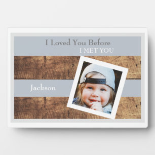 Ich liebe dich, bevor ich dir Foto traf Fotoplatte
