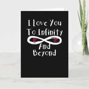 Ich liebe dich bis ins Unendliche und darüber hina Karte