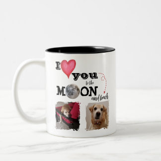 Ich liebe dich bis zum Mond Kaffeetasse
