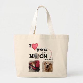 Ich liebe dich bis zum Mond Tragetasche