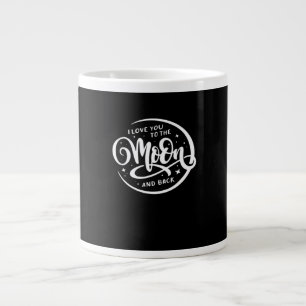 Ich liebe dich bis zum Mond und zurück Elegant Äst Jumbo-Tasse