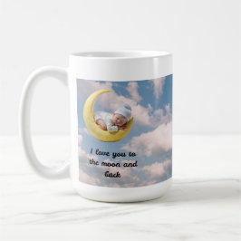 Ich liebe dich bis zum Mond und zurück Kaffeetasse
