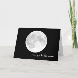 Ich liebe dich bis zum Mond und zurück. -  Karte