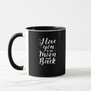 Ich liebe dich bis zum Mond und zurück, klassische Tasse