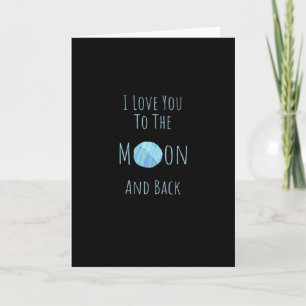 Ich liebe dich bis zum Mond und zurück Klassischer Karte