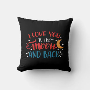 Ich liebe dich bis zum Mond und zurück Romantische Kissen