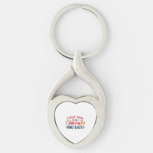 Ich liebe dich bis zum Mond und zurück Romantische Schlüsselanhänger