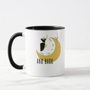Ich liebe dich bis zum Mond und zurück Romantische Tasse