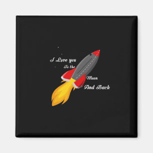 Ich liebe dich bis zum Mond und zurück Schläger Gr Magnet