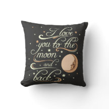 Ich liebe dich bis zum Mond und zurück Schwarz