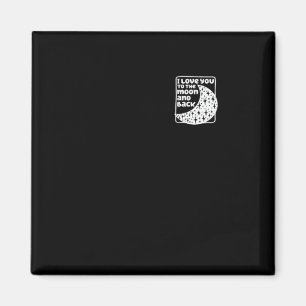 Ich liebe dich bis zum Mond und zurück Sentimental Magnet