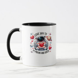 Ich liebe dich bis zum Mond und zurück Süßer Astro Tasse