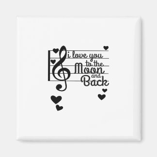 Ich liebe dich bis zum Mond und zurück Wiederholen Magnet