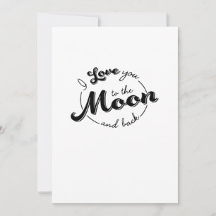Ich liebe dich bis zum Mond und zurück Zeitlose Li Feiertagskarte