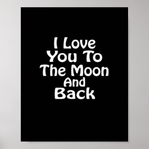 Ich liebe dich bis zum Mond und zurück Zeitlose Li Poster