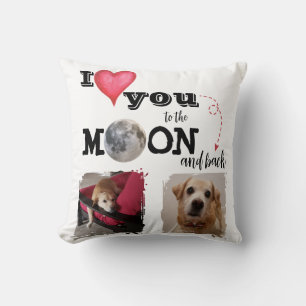 Ich liebe dich bis zum Mond Wurfkissen Kissen