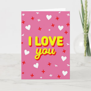 Ich liebe dich Bold Pop Art Karte