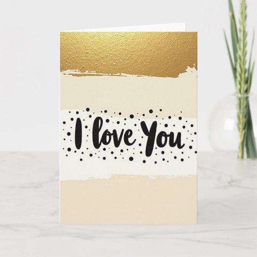Ich liebe dich Bold Stroke Karte (Vorderseite)