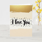 Ich liebe dich Bold Stroke Karte (Gelbe Blume)