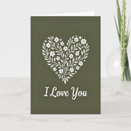 Ich liebe dich Botanische Karte (Vorderseite)