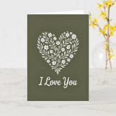Ich liebe dich Botanische Karte (Gelbe Blume)
