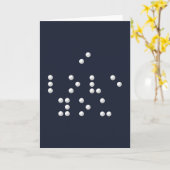 Ich liebe dich (Braille) Karte (Gelbe Blume)