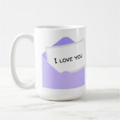 Ich liebe dich Brief Kaffeetasse (Links)