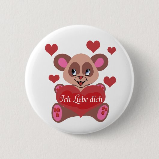 Ich Liebe Dich Button (Vorderseite)